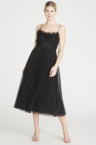 Monina Midi Dress in Black by ML Monique Lhuillier - RENTAL