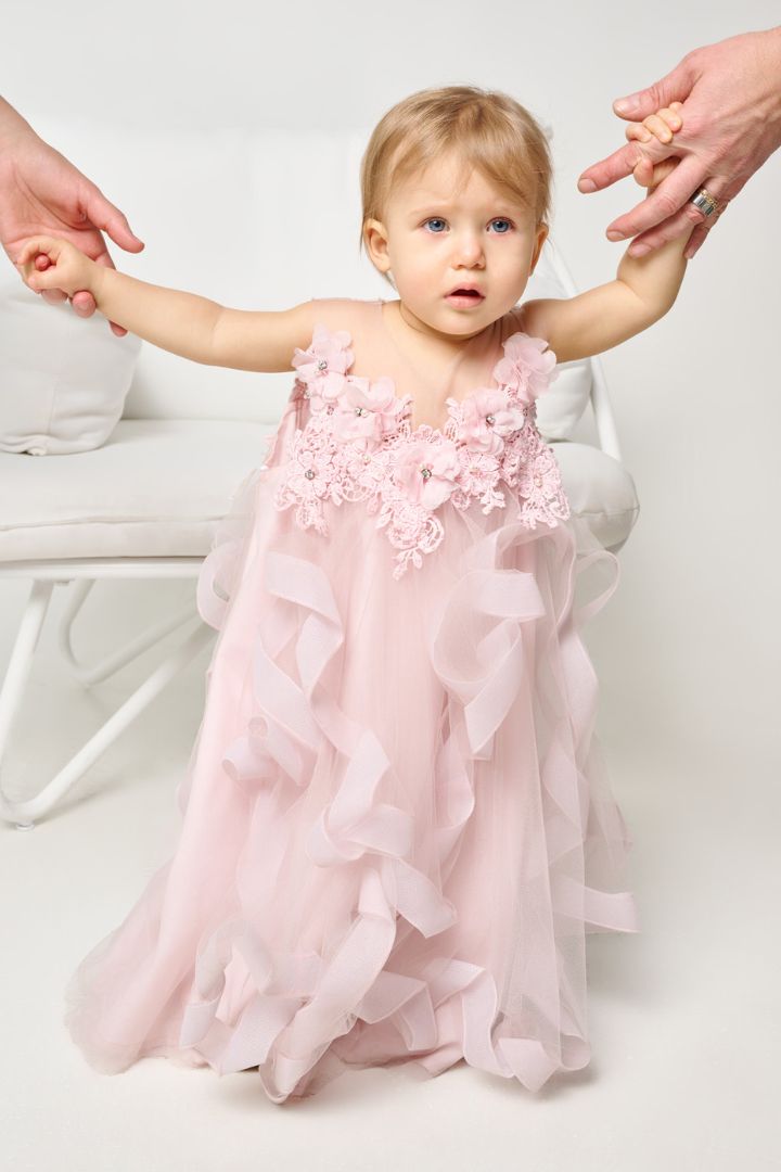 The Zoe in Pink - Children's Designer Dress by Narces - RENTAL