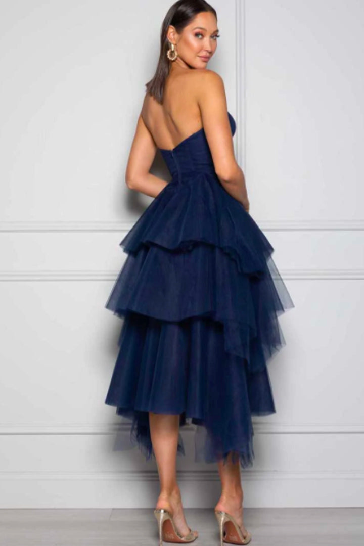 Maison Fairy Floss Tulle Dress in Navy by Elle Zeitoune - RENTAL