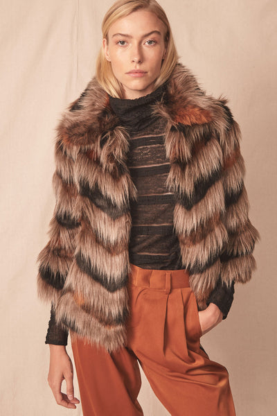 Nevada Faux Fur Coat by Allen Schwartz