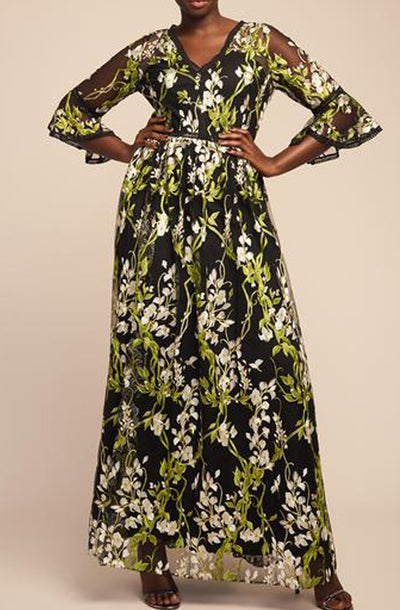 Elena Embroidered Gown by Marchesa Notte - RENTAL