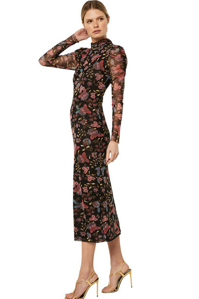 misa los angeles midi dress Niki Mesh Midi Dress by MISA Los Angeles