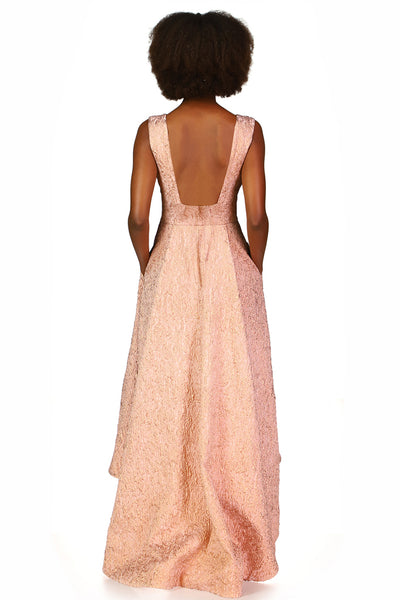 Nova Jacquard High-Low Gown by Theia Couture - RENTAL