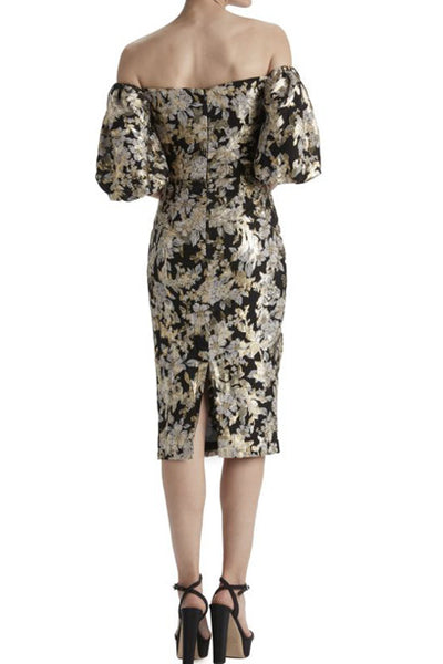 Oro Off The Shoulder Midi Dress by ML Monique Lhuillier - RENTAL