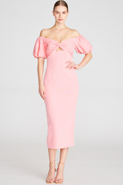 Celine Off The Shoulder Midi Dress by ML Monique Lhuillier - FINAL SALE