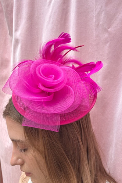 Santa Anita Pink Fascinator - RENTAL