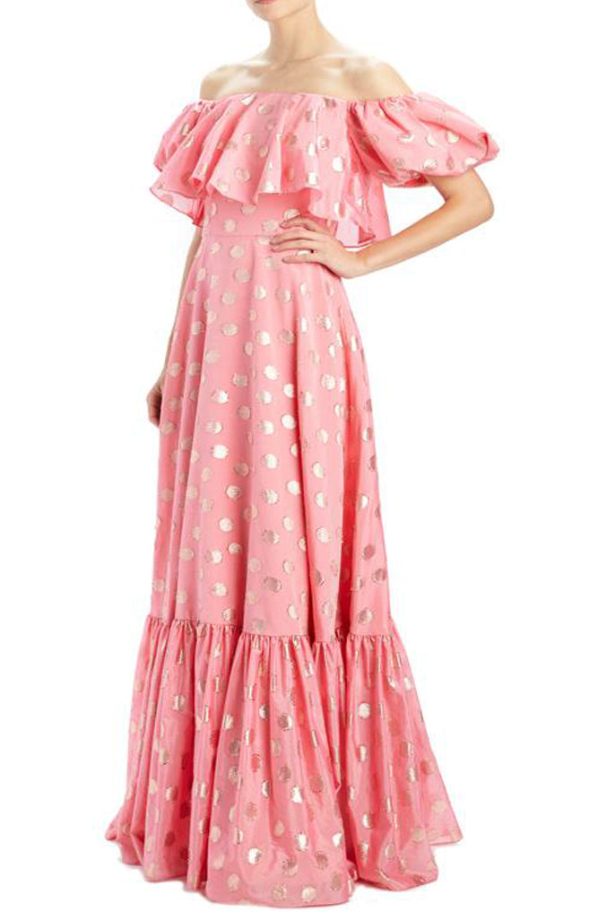 Regina Polka Dot Ballgown by ML Monique Lhuillier - FINAL SALE