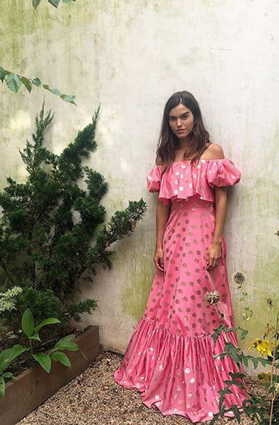 Regina Polka Dot Ballgown by ML Monique Lhuillier - FINAL SALE