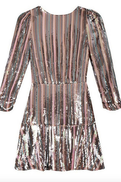 Kyla Sequin Mini Dress by Rixo London - RENTAL