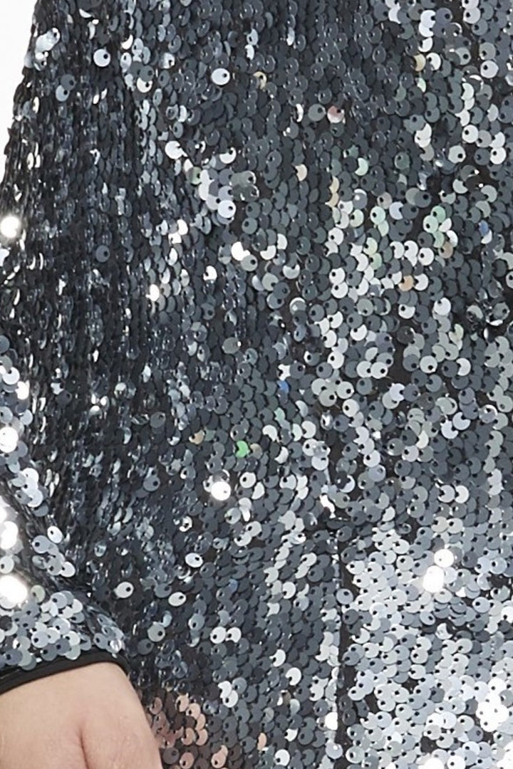Natalie Silver Sequin Mini Dress by Dress The Population - RENTAL