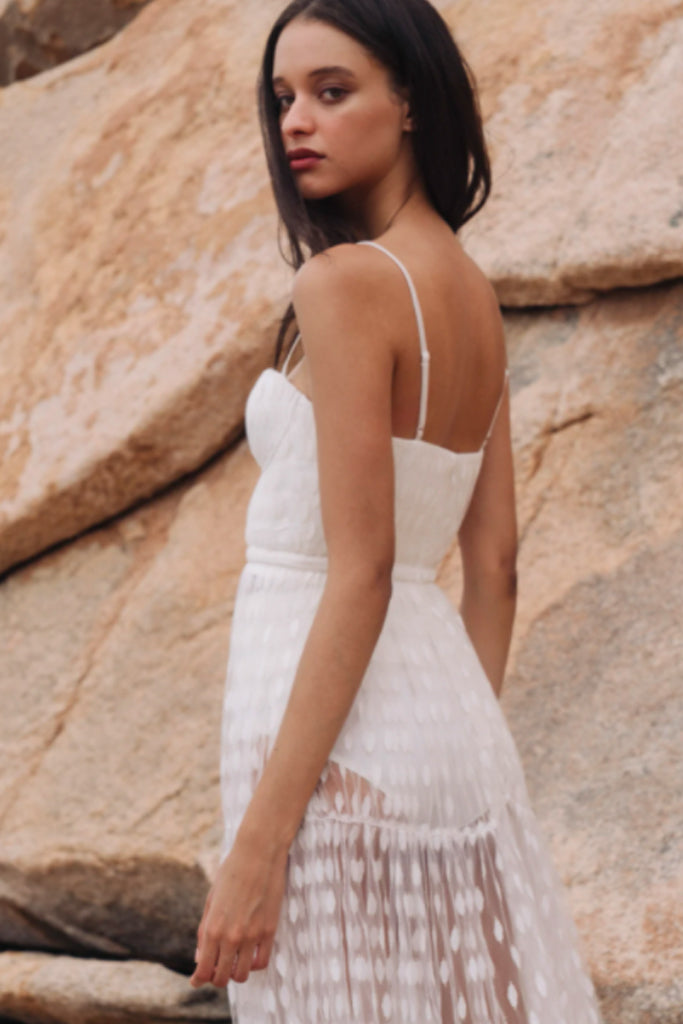 Belle Bustier Tulle Midi Dress by Sau Lee - RENTAL