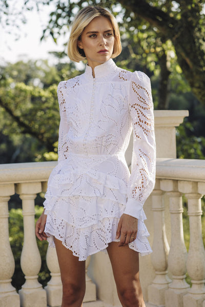 Rebecca Cotton Eyelet Mini Dress by Sau Lee - FINAL SALE