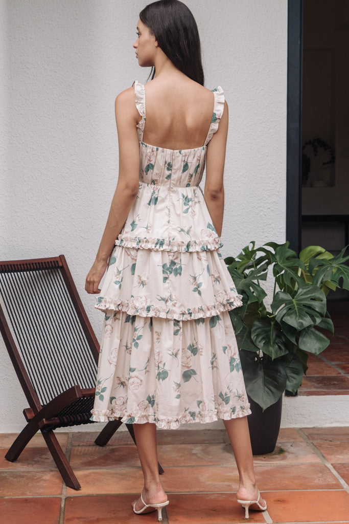 Peyton Floral Buster Midi Dress by Sau Lee - FINAL SALE