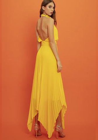 Seychelles Pleated Dress by Gemy Maalouf - FINAL SALE