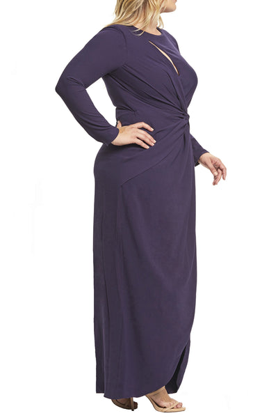 Nellie Indigo Gown by Dress The Population - FINAL SALE