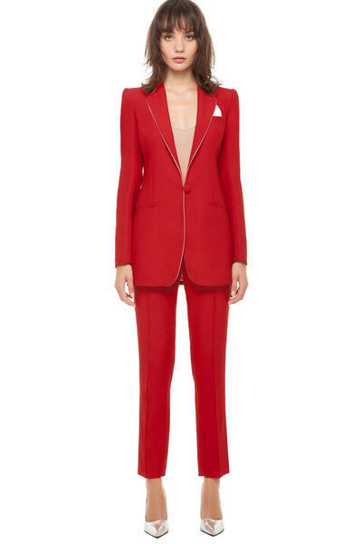 Red suit Hebe Studio - Toronto Dress Rental