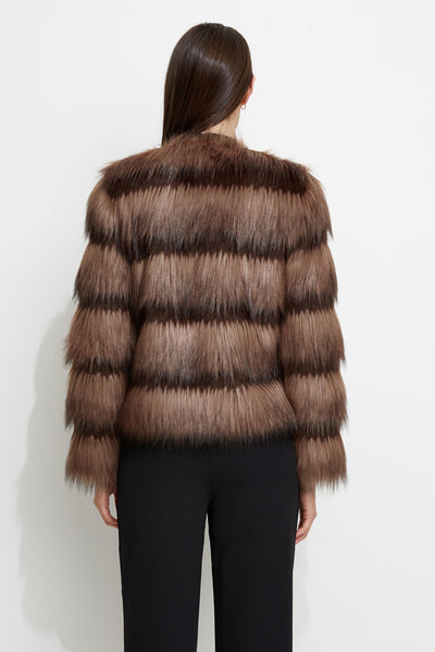 Sound Wave Faux Fur Jacket by Unreal Fur - RENTAL