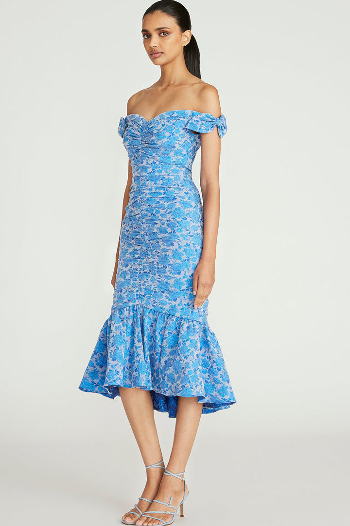 Eliza Ruched Cocktail Dress by Theia Couture - RENTAL