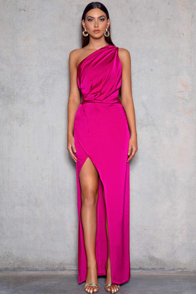 Wenona Gown in Fuchsia by Elle Zeitoune - RENTAL