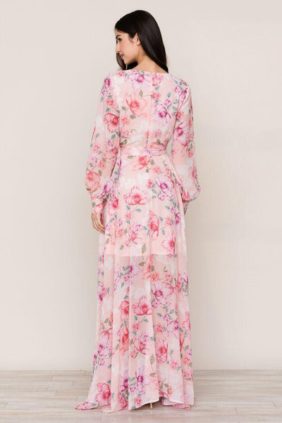 Pink floral maxi dress by Yumi Kim Rental